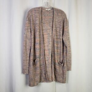 Madewell Size M Cardigan Sweater Marled Summer Ryder Open Front with pockets